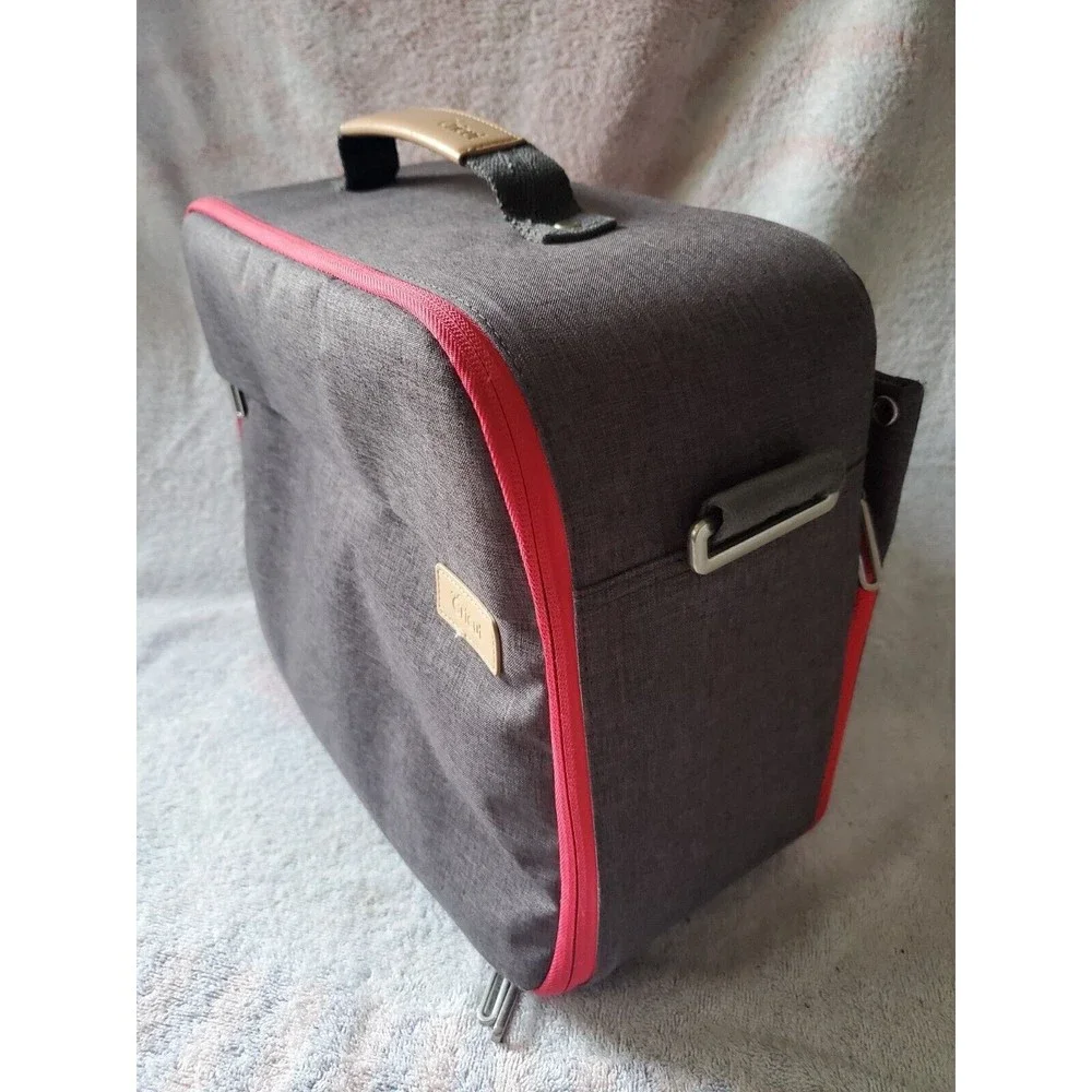 Cricut Box Easy Press Gray Padded Carry Travel Case 15